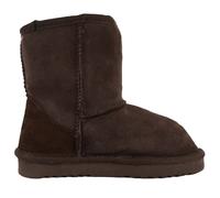 SNUGRUGS Women's Childrens Genuine Sheepskin Boots with Reinforced Heel in Chocolate | Size: 2 SNUGRUGS Chocolate 2