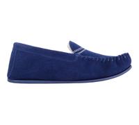 SNUGRUGS Women's Easy Slip On Suede Berber Fleecer Winter Moccasin Slippers in Blue | Size: 3 SNUGRUGS Blue 3