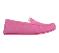 SNUGRUGS Women's Easy Slip On Suede Berber Fleecer Winter Moccasin Slippers in Pink | Size: 4 SNUGRUGS Pink 4