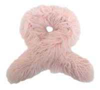 SNUGRUGS Womens Extra Long Luxury Genuine Curly Mongolian Sheepskin Scarf/Boa - Light Pink