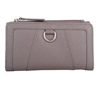 SNUGRUGS Womens Genuine Leather Magnetic Flap Panel Detail Purse Wallet - Taupe