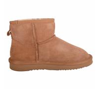 SNUGRUGS Women's Genuine Sheepskin Mini Ankle Boots with Reinforced Heel in Tan | Size: 6 SNUGRUGS Tan 6