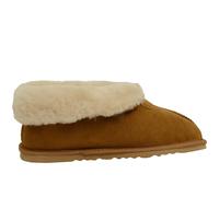 SNUGRUGS Women's Sheepskin Boot Slippers with Extra Thick Wool Cuff & Lightweight Sole in Tan | Size: 9 SNUGRUGS Tan 9