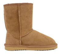 SNUGRUGS Women's Sheepskin Mid Calf Short Outdoor Boots in Tan | Size: 8 SNUGRUGS Tan 8