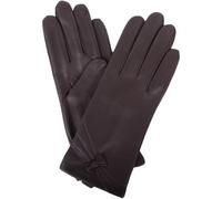 SNUGRUGS Womens Soft Leather Warm Glove with Stich and Bow Design - Elephant - Extra Large (8")