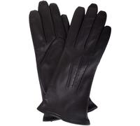 SNUGRUGS Women's Soft Leather Winter Glove with Three Point Stitch Detail in Black | Size: Medium SNUGRUGS Black M