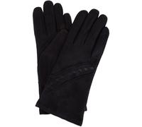 SNUGRUGS Women's Soft Suede Winter Glove with Square Detailing in Black | Size: Large SNUGRUGS Black L