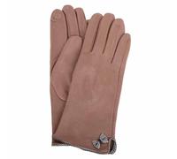 SNUGRUGS Womens Super Soft Micro Suede Cosy Cold Winter Glove/Gloves with Bow Design (Caramel, One Size)