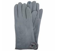 SNUGRUGS Womens Super Soft Micro Suede Winter Gloves with Bow Design, Duck Egg, One Size