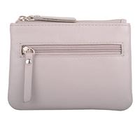 SNUGRUGS Womens Three Pockets Genuine Leather Coin Purse, Ivory