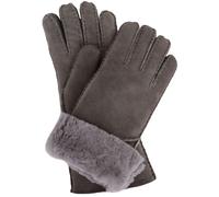 SNUGRUGS Women's Vicky, Luxury 100% Sheepskin Gloves with Long Turn Back Cuff in Grey | Size: Medium SNUGRUGS Grey M