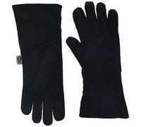 SNUGRUGS Women's Vicky, Sheepskin With Fold Back Cuff Gloves, Black (Black Black), Medium 7 UK