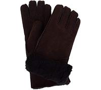 SNUGRUGS Women's Vicky, Sheepskin With Fold Back Cuff Gloves, Brown (Brown Brown), X-Large 8 UK