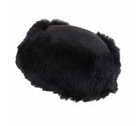 SNUGRUGS Women's Womens Genuine Sheepskin Cossack Style Hat with Double Face Crown in Black | Size: Medium SNUGRUGS Black M