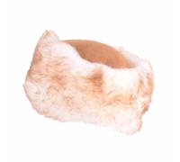 SNUGRUGS Women's Womens Genuine Sheepskin Cossack Style Hat with Double Face Crown in Tan | Size: Medium SNUGRUGS Tan M