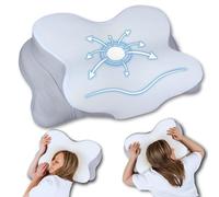 SnugSway Butterfly Cervical Pillow - Orthopedic Neck Pain Pillow for Side & Back Sleepers - Contour Memory Foam, Adjustable Ergonomic Support - Anti-Wrinkle, Sleep Apnea & Shoulder Relief Pillow