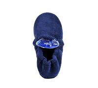 SnugToes Heated Slippers for Men - Indoor Plush Slippers with 2 Removable Microwavable Heatpads, Heatable House Slippers Men, Warming Slippers for Men, Machine Washable Slippers - Navy Blue Size 11 UK