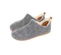 SnugToes Recycled Polyester Felt Slippers for Women, Womens Slip On Slippers, Cozy Winter Felt Slippers Women, Warm Mule Slippers Women, Comfortable Adult and Womens Slippers UK Size - Grey Size 7 UK