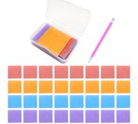 SnugZest 40 Pcs DIY Diamond Art Accessories Kits with Diamond DIY Painting Roller,Colorful Diamond DIY Painting Kit with Storage Box for DIY Painting Embroidery(Color:red, Orange, Blue, Purple)