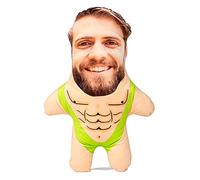 Snugzy Personalised Funny Photo Pillows | Custom Face Pillows with Your Picture | Customised Cushion Pillow Gift For friends, mum, dad, wife, boy, girl, grandma & grandad. (Mankini)