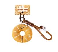Snuhlzvm Plush Bread Pendant, Croissant, Cute And Soft, Soothing And Sweet, Playful And Fashionable, 8.5cm, Cotton
