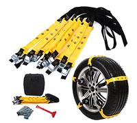 SNUNGPHIR PrettyQueen 10 Pcs Snow Tire Chains for Car, Adjustable Snow Cable Chains Universal Fit for Most Car/Jeep/Truck/SUV, Width.