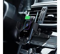 SNUNGPHIR WALOTAR Wireless Car Charger CD Slot Phone Mount, Auto-Clamping 10W Qi Fast Charging Infrared Smart Sensor Air Vent Cell P.