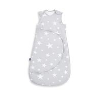 Snuz Baby Sleeping Bag with Nappy Zip - For Easy Nappy Changes, Super Soft Cotton Sleeping Bags with Easy Fit Poppers, Meets British Safety Standard, White Star, 2.5 Tog 0-6M