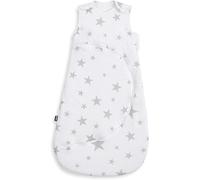 Snuz Baby Sleeping Bag with Nappy Zip - For Easy Nappy Changes, Super Soft Cotton Sleeping Bags with Easy Fit Poppers, Meets British Safety Standard, Grey Star, 2.5 Tog 0-6M