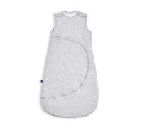 Snuz Baby Sleeping Bag with Nappy Zip - For Easy Nappy Changes, Super Soft Cotton Sleeping Bags with Easy Fit Poppers, Meets British Safety Standard, White Spot, 2.5 Tog 6-18M