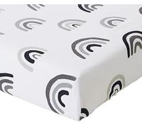 Snuz Crib 2 Pack Fitted Sheets - Mono Rainbow