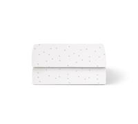 Snuz Bedside Crib Fitted Sheets - Fits All SnuzPod Cribs, 100% Jersey Cotton SnuzPod Sheets, Machine Washable, Tumble Dryer Safe, Breathable, Universal Fit 44x80cm, 2 Pack, Tiny Star