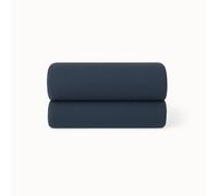 Snuz Bedside Crib Fitted Sheets - Fits All SnuzPod Cribs, 100% Jersey Cotton SnuzPod Sheets, Machine Washable, Tumble Dryer Safe, Breathable, Universal Fit 44x80cm, 2 Pack, Navy