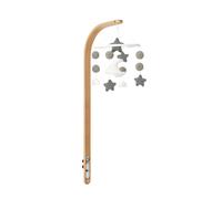 Snuz Mobile - Soft Baby Cot Mobile for SnuzPod and SnuzKot with Stars, Moon and Clouds Design - Natural