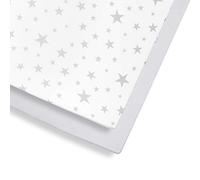 2 Pack Cot & Cot Bed Fitted Sheets 140 x 70cm - Star Design - Light, Breathable & Luxurious Jersey Cotton Made To Last & Designed To Fit Cot & Cot Beds