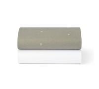 Snuz Moses Basket Sheets 2 Pack - 100% Jersey Cotton Moses Basket Fitted Sheet or Pram Sheets Sized 37.5 x 75cm, Fits SnuzBaskit, Machine Washable, Breathable & Soft Baby Bedding, Sage Cross