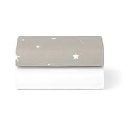 Snuz Twin Pack Crib Sheets - Grey Star