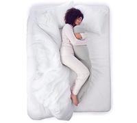 SnuzCurve Pregnancy Pillow, Unique Shape and Curvature Pillow for Sleeping, Pregnancy Support Sleep Cushion, Nap & Relax in Comfort, with Washable Cover - Grey, Body