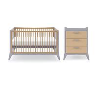 SnuzFino 2 Piece Nursery Furniture Set - Dove/Natural