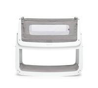 SnuzPod 4 Bedside Crib - Rocking Next to Me Crib with Lift off Bassinet, Lightweight Portable Baby Bed, Cot with Zip-Down Wall, 3D Breathable Mattress, 6 Height Settings and Comfort Incline Mode, Dusk