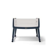 SnuzPod Studio Next to Me Crib, Baby Bed with Zip-Down Wall and 6 Height Settings, Includes Breathable Mattress and Wheels for Newborn (0-6 months), London