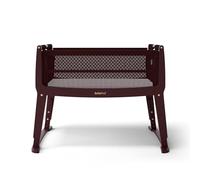 SnuzPod Studio Next to Me Crib - Portable, Lightweight Baby Bed with Zip-Down Wall, 3D Breathable Mattress and 6 Height Settings - Ideal Home and Travel Cot with Wheels, Rome