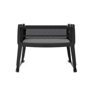 SnuzPod Studio Next to Me Crib - Portable Lightweight Baby Bed with Zip-Down Wall, 3D Breathable Mattress and 6 Height Settings - Ideal Home and Travel Cot with Wheels, Brooklyn