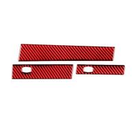 SNWDBH Car Interior Sticker For BMW 5 Series E60 2004-2010 Co-pilot Water Cup Holder Panel Trim Frame Cover Stickers Accessories Interior Moulding Trims(RED,LHD)