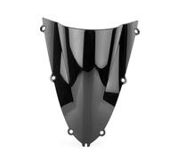 SNWDBH Motorcycle Screen Double Bubble Windshield Deflectors Protector Front WindScreen For R1 YZF 1000 YZF-R1 1998 1999 Windscreen Deflectors(Black)