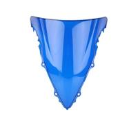 SNWDBH Motorcycle Screen Double Bubble Windshield Deflectors Protector WindScreen For YZFR6 YZF-R6 YZF R6 600 2003-2005 Windscreen Deflectors(BLUE)