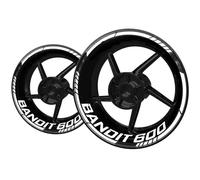 SNWDBH Motorcycle Wheel Rim Reflective Sticker Decal For Suzuki Bandit 600 Wheel Hub Stickers Decals Rim Stripe Tape Wheels Edge Decals(Color 5)