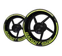 SNWDBH Motorcycle Wheel Rim Reflective Sticker Decal For Suzuki Bandit 600 Wheel Hub Stickers Decals Rim Stripe Tape Wheels Edge Decals(Color 4)