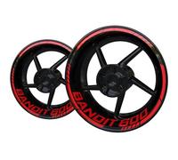 SNWDBH Motorcycle Wheel Rim Reflective Sticker Decal For Suzuki Bandit 600 Wheel Hub Stickers Decals Rim Stripe Tape Wheels Edge Decals(Color 3)