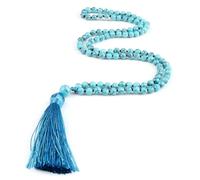 snxjaidszx 108 Beads Necklace Natural Green Stripe Onyx Stone Bead Mala Necklace Women Men